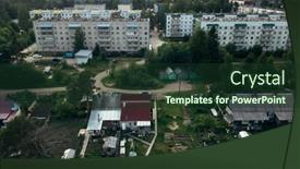  Presentation with region - Amazing slide deck having urban-village-of-nikolsky backdrop and a tawny brown colored foreground