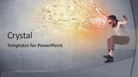  Presentation with paint splatter - Colorful theme enhanced with urban wall with vomit backdrop and a lemonade colored foreground