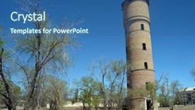  Presentation with central asia - Cool new presentation theme with urban warfare - abandoned soviet military base backdrop and a ocean colored foreground