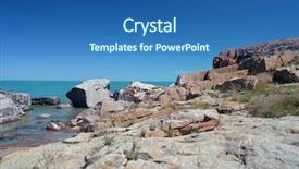  Presentation with kazakhstan - Slides having urban warfare - balkhash lake central kazakhstan near background and a ocean colored foreground