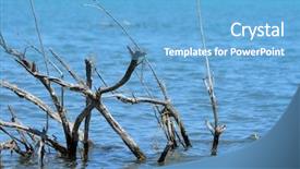  Presentation with kazakhstan - Cool new PPT theme with urban warfare - balkhash lake central kazakhstan near backdrop and a light blue colored foreground