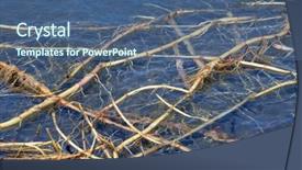  Presentation with missile - Colorful presentation theme enhanced with urban warfare - balkhash lake central kazakhstan near backdrop and a ocean colored foreground