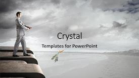  Presentation with businessman standing on mountain top - Colorful presentation enhanced with urban water management - businessman standing on top backdrop and a  colored foreground