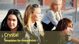  Presentation with young people diversity - PPT theme consisting of urban grunge - young people relaxing background and a tawny brown colored foreground