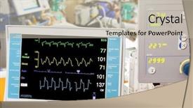  Presentation with ecmo - Theme enhanced with panoramic view over a snow covered with a conifer pine tree background and a gray colored foreground
