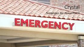  Presentation with urgent care - Amazing slide set having urgent care - emergency room sign backdrop and a lemonade colored foreground