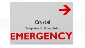  Presentation with urgent care - Audience pleasing slides consisting of urgent care - emergency sign backdrop and a light gray colored foreground