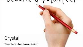  Presentation with writing the text human rights - PPT layouts enhanced with urgent care - man writing text become background and a white colored foreground