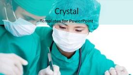  Presentation with medical equipment - Cool new presentation with eyephone - portrait of a happy rastafarian backdrop and a coral colored foreground.