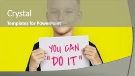  Presentation with sensor - Amazing PPT layouts having urgent care - patient's hand with pulse oximeter backdrop and a gray colored foreground