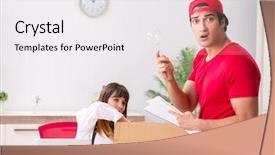  Presentation with hospital investment - PPT theme consisting of urgent parcel to the hospital background and a sky blue colored foreground