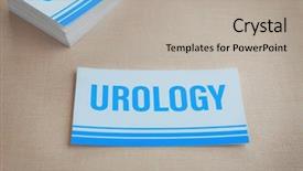  Presentation with urinary system - Beautiful PPT layouts featuring urinary system - cards with word urology backdrop and a mint green colored foreground
