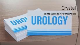  Presentation with urology - Theme with urinary system - cards with word urology background and a light gray colored foreground