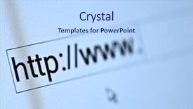  Presentation with my panorama on computer screen - Amazing slide deck having url - computer screen macro shallow depth backdrop and a light blue colored foreground