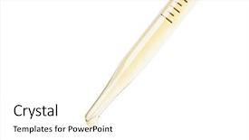  Presentation with liquid roof rain drops - Amazing PPT layouts having urological drug - dropper with liquid on white backdrop and a white colored foreground