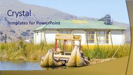  Presentation with lake - Amazing slides having uros islands lake titicaca peru backdrop and a  colored foreground