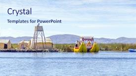  Presentation with lake - Colorful slides enhanced with uros islands lake titicaca peru backdrop and a  colored foreground