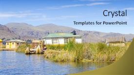  Presentation with galápagos islands - Amazing slides having uros islands lake titicaca peru backdrop and a  colored foreground