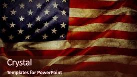  Presentation with vintage philippines flag on grunge - Slide deck featuring us - closeup of grunge american flag background and a wine colored foreground