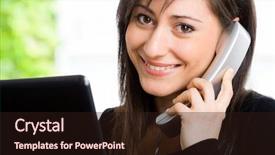  Presentation with voice of customer - PPT layouts with us - portrait of a beautiful customer background and a wine colored foreground