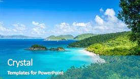  Presentation with virgin islands - Slide deck consisting of us - trunk bay st john united background and a teal colored foreground