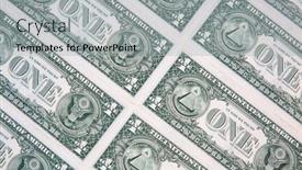  Presentation with dollar - Presentation consisting of us-1-dollar-banknote-collection background and a light gray colored foreground