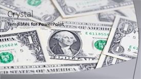  Presentation with credit and collection - PPT theme featuring us-1-dollar-banknote-collection background and a light gray colored foreground