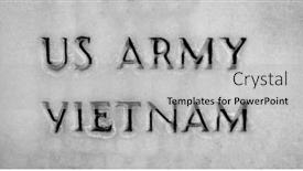  Presentation with military vietnam - PPT theme with us-army-united-states-armed background and a light gray colored foreground