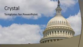  Presentation with united states capitol building - Cool new PPT layouts with us capitol building dome detail backdrop and a light gray colored foreground