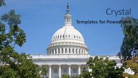  Presentation with united states - Presentation consisting of us-capitol-in-washington-dc background and a teal colored foreground