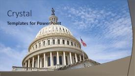  Presentation with united states - PPT layouts featuring us-capitol-in-washington-dc background and a light blue colored foreground