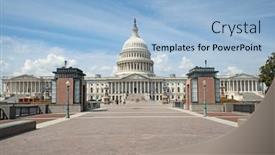  Presentation with states - PPT layouts with us-capitol-in-washington-dc background and a light blue colored foreground