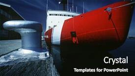  Presentation with melbourne - Presentation design having us coast guard ship port background and a black colored foreground