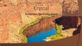  Presentation with water river - PPT layouts featuring us-deep-and-narrow-canyon background and a  colored foreground