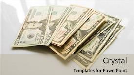  Presentation with united states - Audience pleasing PPT theme consisting of us dollars closeup concept american backdrop and a coral colored foreground