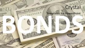  Presentation with bonds - PPT theme featuring us dollars with bonds written background and a mint green colored foreground