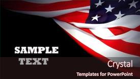  Presentation with military - Cool new slide deck with military design - us flag backdrop and a dark gray colored foreground