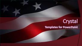  Presentation with indonesian flag - Theme consisting of us flag background and a tawny brown colored foreground