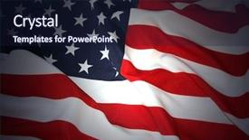  Presentation with flag - PPT layouts consisting of us flag background and a wine colored foreground