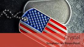  Presentation with veterans - Slide deck enhanced with us-military-soldier-s-dog background and a red colored foreground