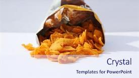  Presentation with band - Presentation design enhanced with us money rolled up background and a sky blue colored foreground