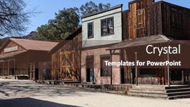  Presentation with los angeles - Presentation theme consisting of us-national-park-owned-historic background and a tawny brown colored foreground