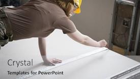  Presentation with building services - Presentation theme having us-navy-seabees-help-habitat background and a light gray colored foreground