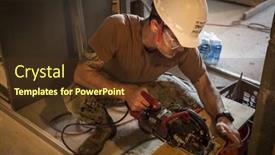  Presentation with building services - Amazing slides having us-navy-seabees-help-habitat backdrop and a tawny brown colored foreground