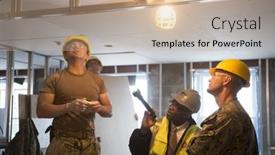  Presentation with building services - Theme with us-navy-seabees-help-habitat background and a soft green colored foreground