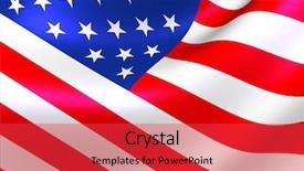  Presentation with usa flag - Audience pleasing PPT theme consisting of us pentagon - flag the usa backdrop and a  colored foreground