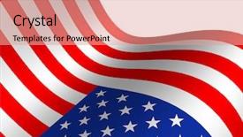  Presentation with usa flag and energy - Slide set with us pentagon - flag the usa background and a  colored foreground