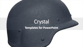  Presentation with kevlar - Audience pleasing slides consisting of us police kevlar helmet backdrop and a dark gray colored foreground
