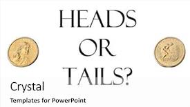  Presentation with white gold - Cool new presentation theme with us sacagawea golden dollar coin backdrop and a white colored foreground