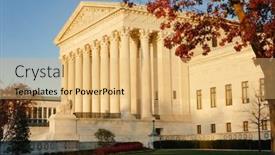  Presentation with united states supreme court - Slide deck featuring us-supreme-court-building background and a yellow colored foreground